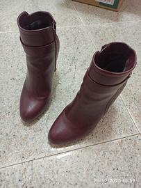 stivaletti Bordeaux come nuovi