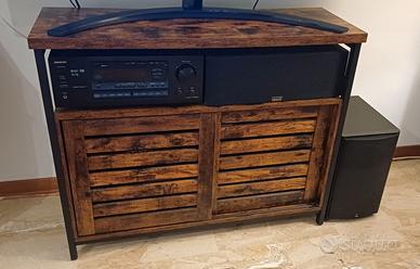 Porta TV/stereo in Stile Industriale - Come Nuovo 