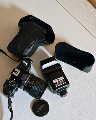 Yashica FX-3 Super 2000 + Obiettivo + Flash
