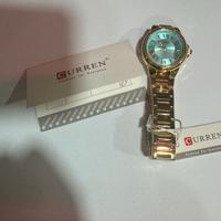 Orologio donna oro e azzuro