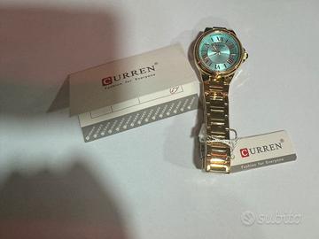 Orologio donna oro e azzuro