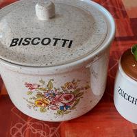 biscottiera +barattolo caffè e zucchero