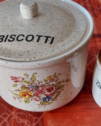 biscottiera +barattolo caffè e zucchero