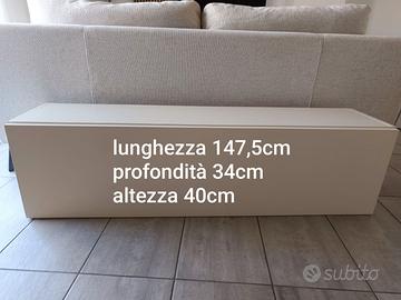 Mobile TV contenitore o pensile bianco lucido