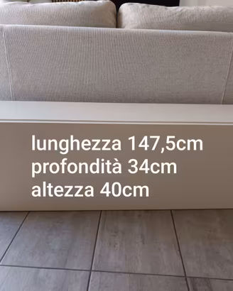 Mobile TV contenitore o pensile bianco lucido