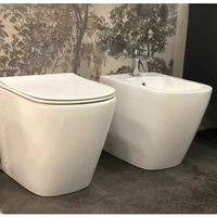 Coppia di Sanitari a Terra Senza Brida con scarico