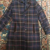 Cappottino leggero scozzese blu marrone