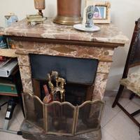 stufa a legna in marmo 