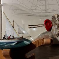 Modellino gozzo ligure San giuseppe e altri gozzi