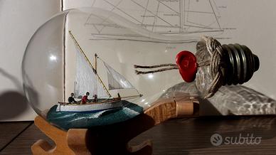 Modellino gozzo ligure San giuseppe e altri gozzi