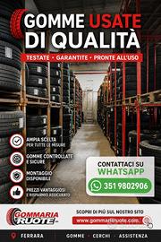 PNEUMATICI USATI – GRANDE DISPONIBILITÀ