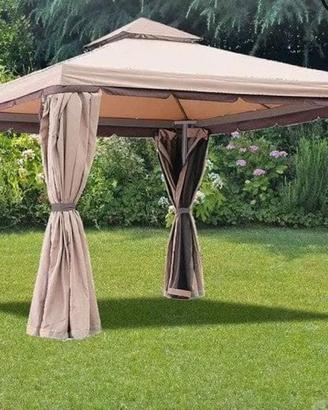 Gazebo da Giardino Elegante con Tetto Ventilato 