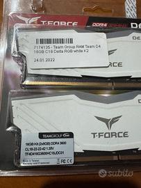 Ram t force 3600 mhz c 18