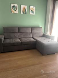 DIVANO LETTO CONTENITORE ANTRACITE