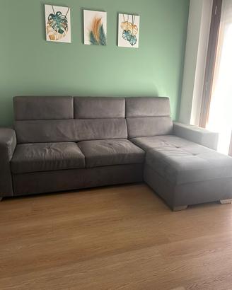 DIVANO LETTO CONTENITORE ANTRACITE