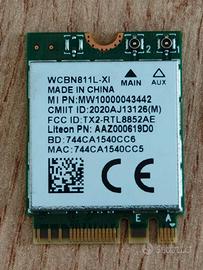 Scheda di rete WiFi 6 + Bluetooth M.2 Realtek