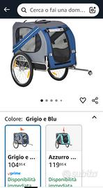 rimorchio per cani
