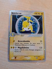 pokemon Raichu ex 100 PV. Carta Rara, holo. 98/100