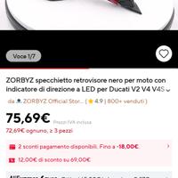 specchietti retrovisori per Ducati