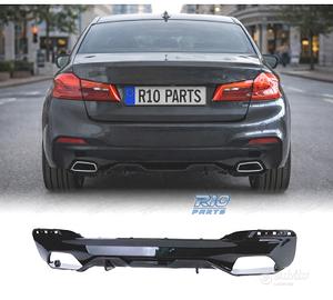 DIFFUSORE BMW G30 G31 LOOK M PERFORMANCE NERO LUCI