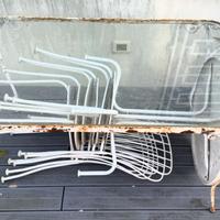 Tavolo in ferro battuto da giardino