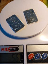 Oncia argento + lingotto 25 grammi no monete