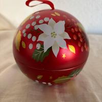 Scatola di latta, palla Natale