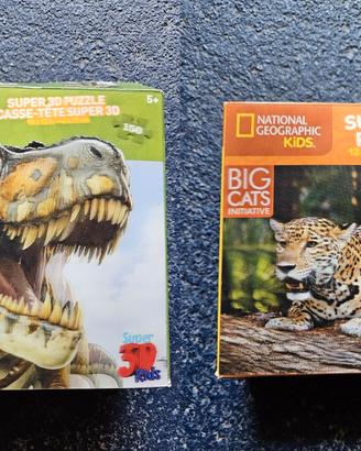 Due puzzle 3d National Geographic 100 e 150pezzi