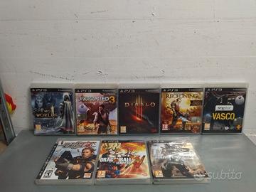 Lotto Blocco di 8 giochi per Sony PlayStation 3 ps