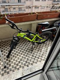 2 MTB rockrider 20"  Giallo Fluo e Nera Carbon