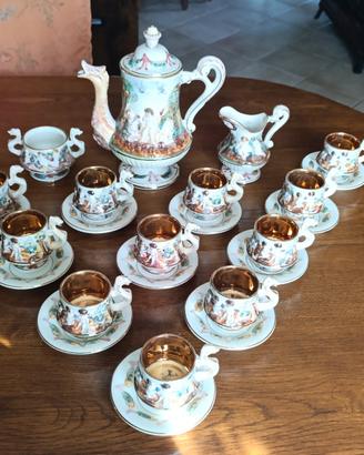 Servizio Caffè Capodimonte M.A.S. Oro e Rilievo