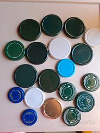 19 tappi per vasetti di vetro per sottovuoto 