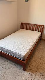 Letto completo di rete  una piazza e mezza