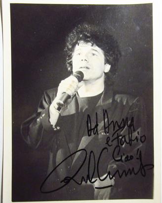 Riccardo Cocciante foto autografata