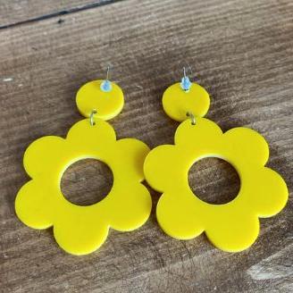 Orecchini gialli da donna