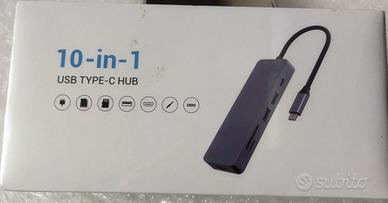 Hub USB-C 10 in 1. NUOVO