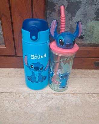 2 Borracce Stitch – Una Trasparente e Una Termica