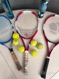 Lotto 3 Racchette da Tennis artengo  piu palline
