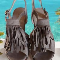 Sandali scamosciati n. 39