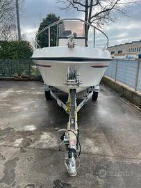 Barca Open Elan 17 + Evinrude 90 + Carrello