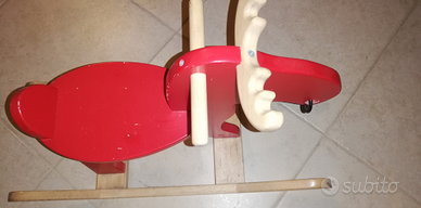 Cavallino renna a dondolo giocattolo