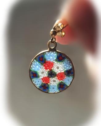 Orecchini Argento Antica Murrina Veneziana vintage