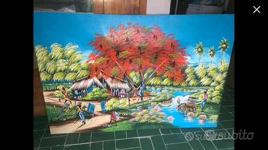 Quadro caraibico su tela