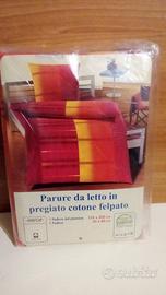PARURE LETTO SINGOLO COTONE FELPATO