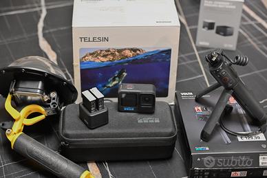 GoPro Hero 10 Black + Volta + Dome Telesin + batte