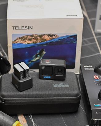 GoPro Hero 10 Black + Volta + Dome Telesin + batte