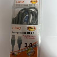 Cavo prolunga usb 2.0 da 3 metri
