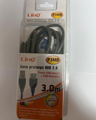 Cavo prolunga usb 2.0 da 3 metri