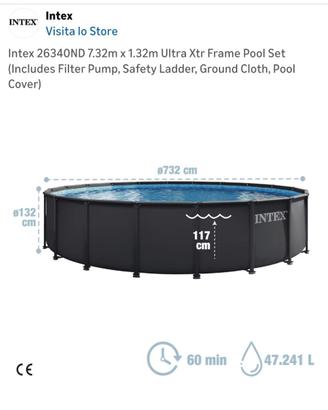 Piscina intex 732x132
