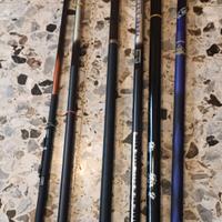 CANNE DA PESCA COMPLETE E 2 PAIA STIVALI